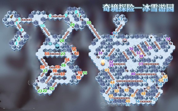 剑与远征冰雪游园攻略 剑与远征冰雪游园通关路线图一览